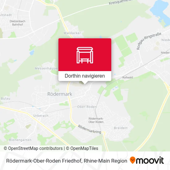 Rödermark-Ober-Roden Friedhof Karte