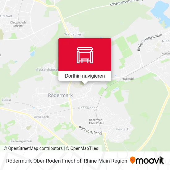 Rödermark-Ober-Roden Friedhof Karte