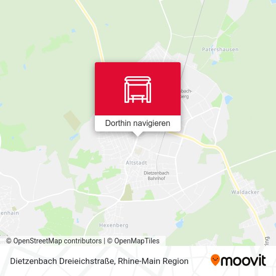 Dietzenbach Dreieichstraße Karte