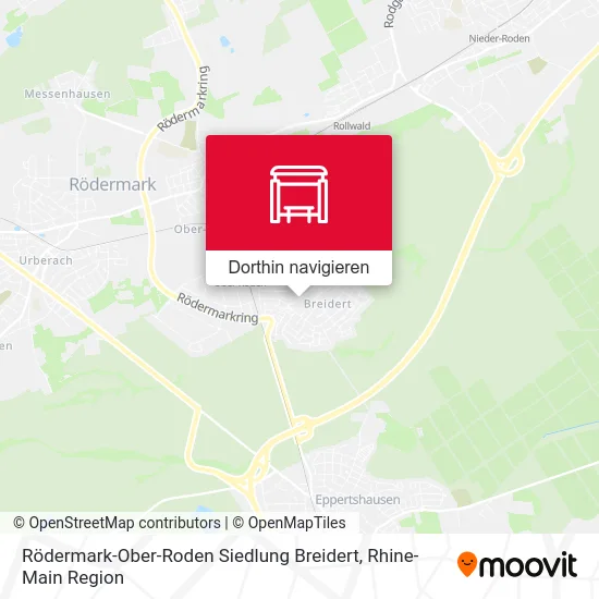 Rödermark-Ober-Roden Siedlung Breidert Karte