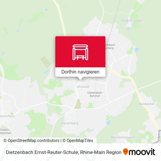 Dietzenbach Ernst-Reuter-Schule Karte