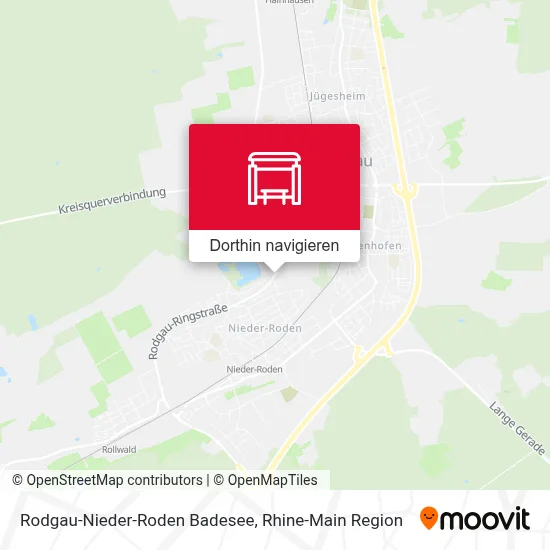 Rodgau-Nieder-Roden Badesee Karte