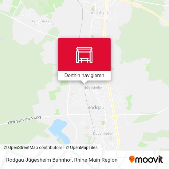 Rodgau-Jügesheim Bahnhof Karte