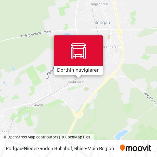 Rodgau-Nieder-Roden Bahnhof Karte