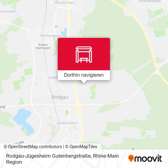 Rodgau-Jügesheim Gutenbergstraße Karte