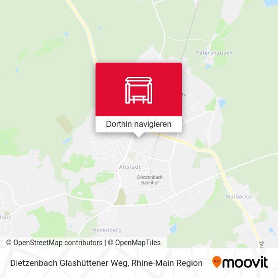 Dietzenbach Glashüttener Weg Karte