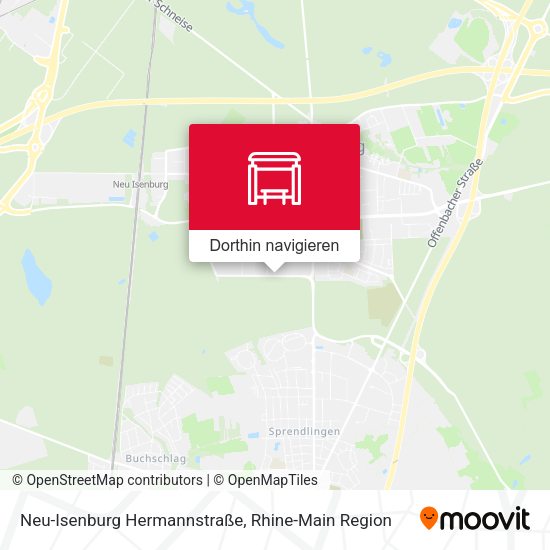 Neu-Isenburg Hermannstraße Karte