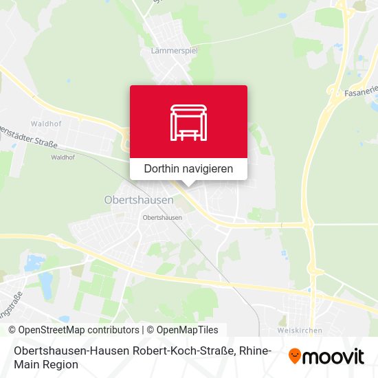 Obertshausen-Hausen Robert-Koch-Straße Karte
