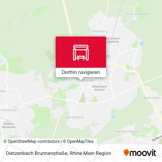 Dietzenbach Brunnenstraße Karte
