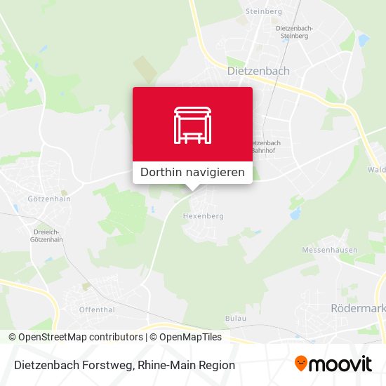 Dietzenbach Forstweg Karte