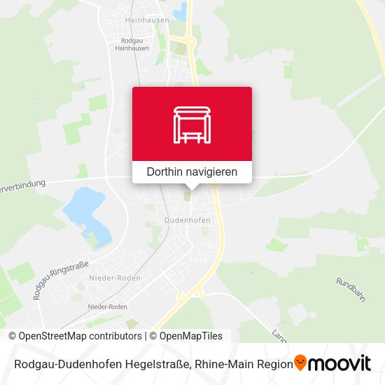 Rodgau-Dudenhofen Hegelstraße Karte