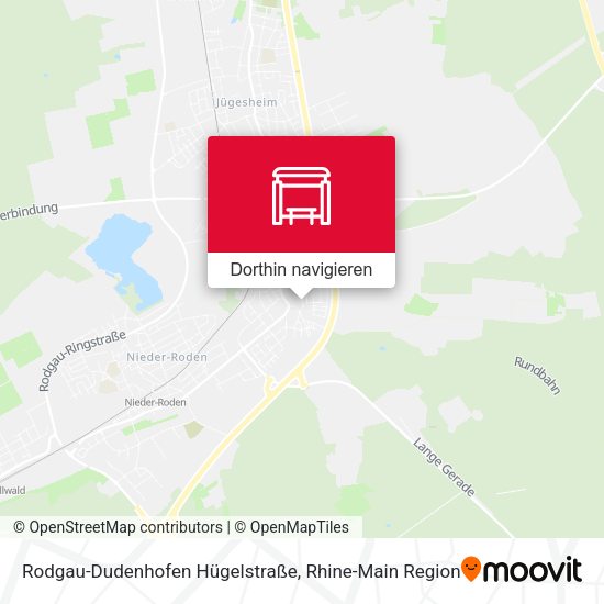 Rodgau-Dudenhofen Hügelstraße Karte