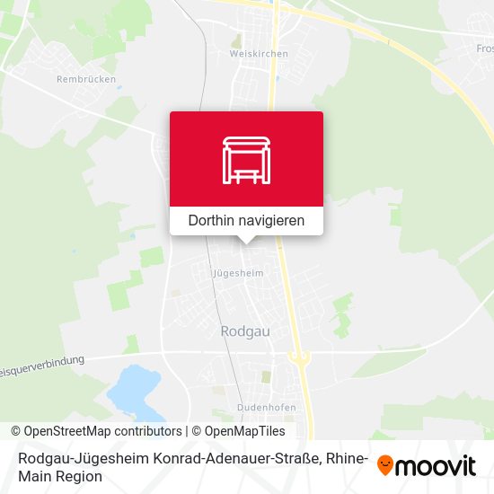 Rodgau-Jügesheim Konrad-Adenauer-Straße Karte