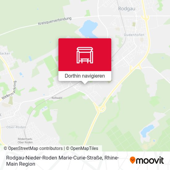 Rodgau-Nieder-Roden Marie-Curie-Straße Karte