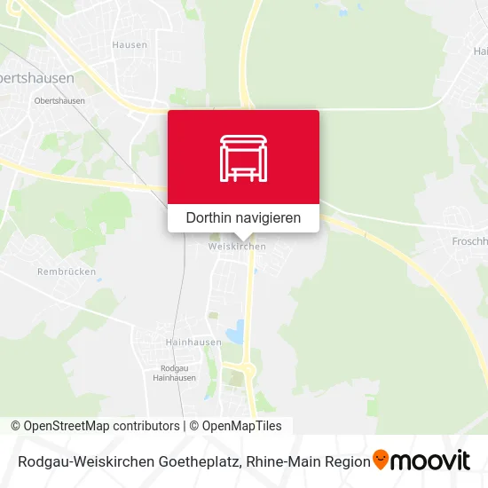 Rodgau-Weiskirchen Goetheplatz Karte