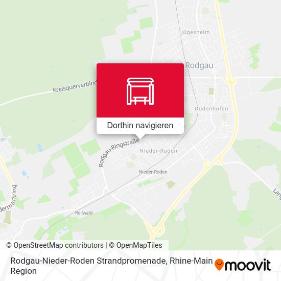 Rodgau-Nieder-Roden Strandpromenade Karte