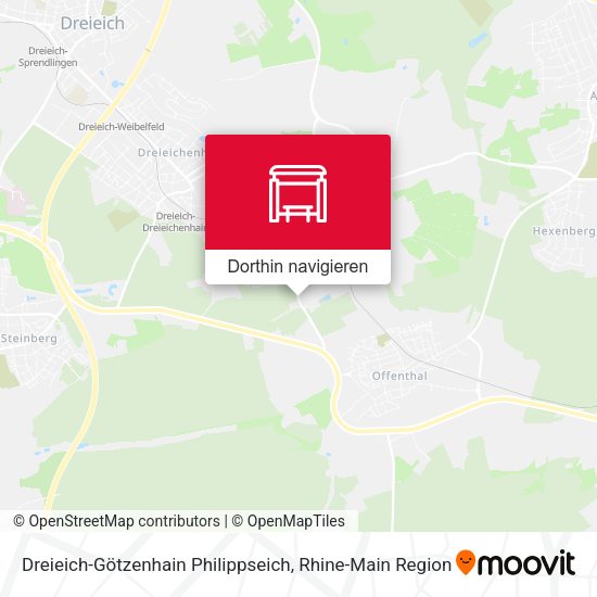 Dreieich-Götzenhain Philippseich Karte