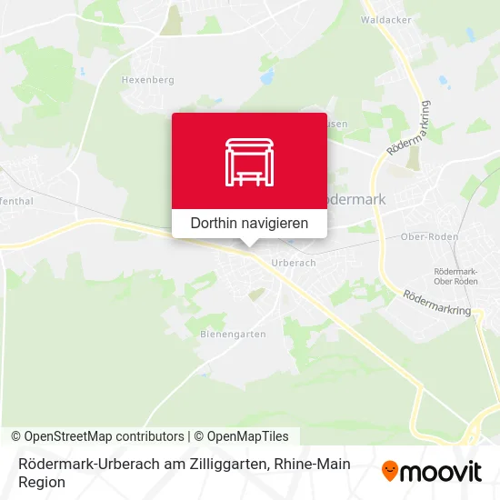 Rödermark-Urberach am Zilliggarten Karte