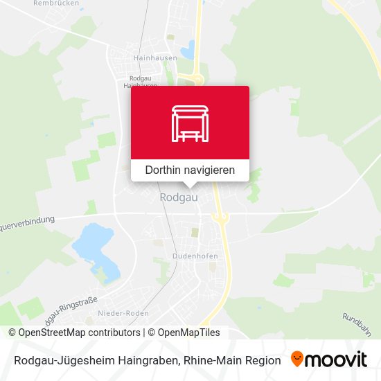 Rodgau-Jügesheim Haingraben Karte