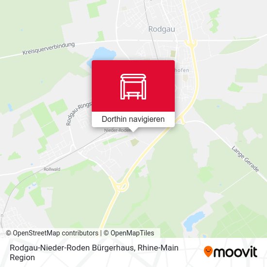 Rodgau-Nieder-Roden Bürgerhaus Karte