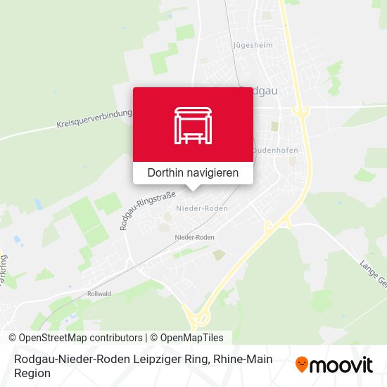 Rodgau-Nieder-Roden Leipziger Ring Karte