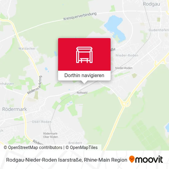 Rodgau-Nieder-Roden Isarstraße Karte