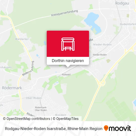 Rodgau-Nieder-Roden Isarstraße Karte