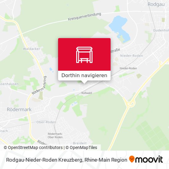 Rodgau-Nieder-Roden Kreuzberg Karte