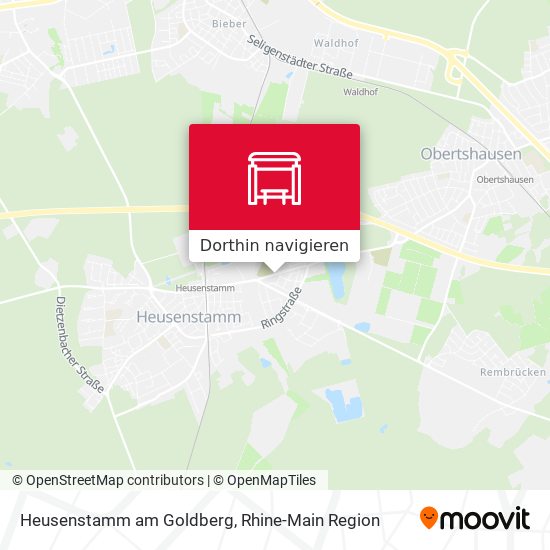 Heusenstamm am Goldberg Karte