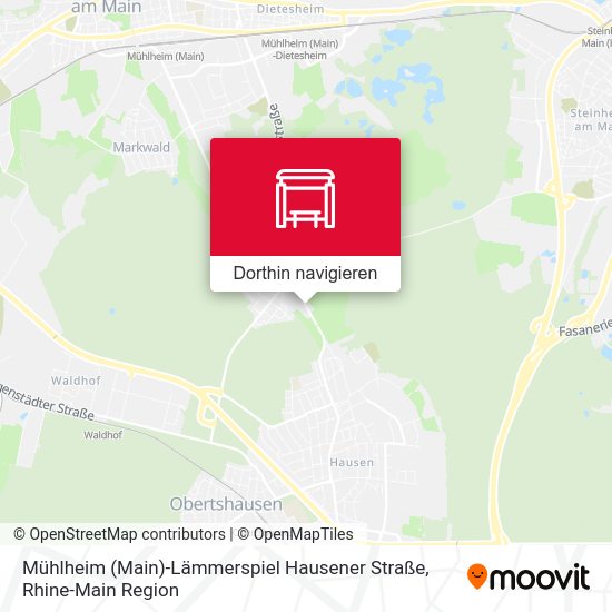 Mühlheim (Main)-Lämmerspiel Hausener Straße Karte