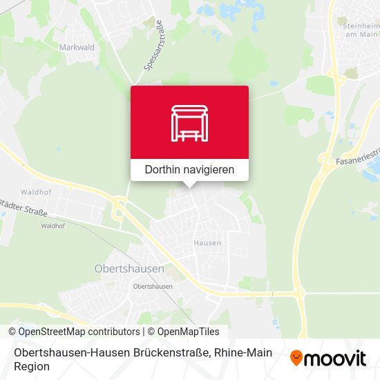 Obertshausen-Hausen Brückenstraße Karte