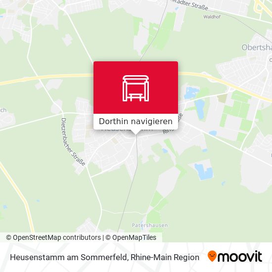 Heusenstamm am Sommerfeld Karte