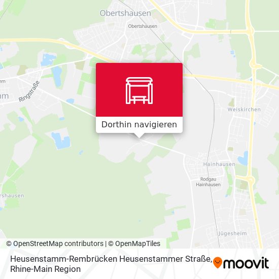 Heusenstamm-Rembrücken Heusenstammer Straße Karte