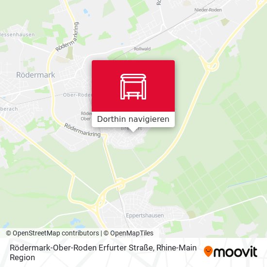 Rödermark-Ober-Roden Erfurter Straße Karte