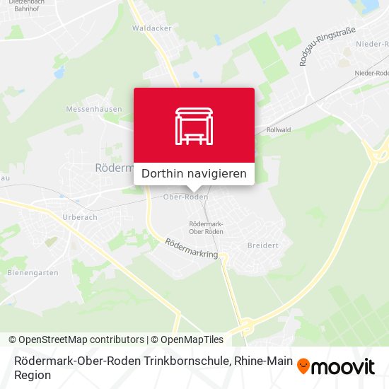 Rödermark-Ober-Roden Trinkbornschule Karte