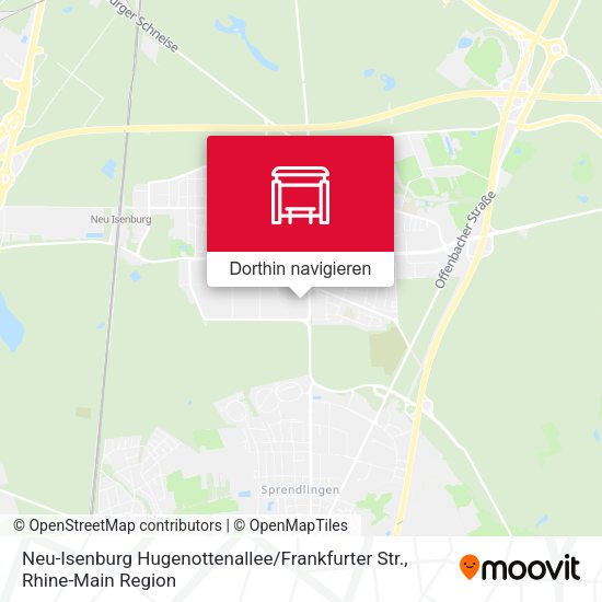 Neu-Isenburg Hugenottenallee / Frankfurter Str. Karte