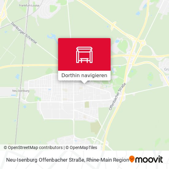 Neu-Isenburg Offenbacher Straße Karte