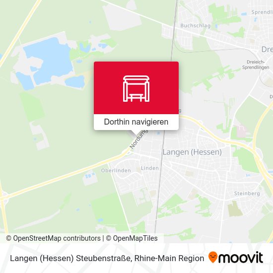 Langen (Hessen) Steubenstraße Karte