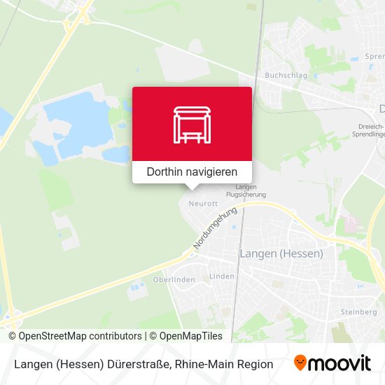 Langen (Hessen) Dürerstraße Karte