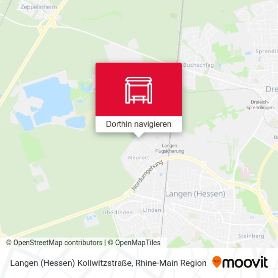 Langen (Hessen) Kollwitzstraße Karte