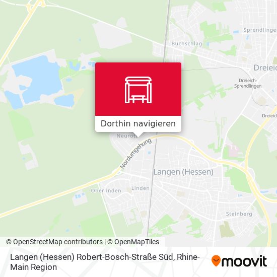 Langen (Hessen) Robert-Bosch-Straße Süd Karte