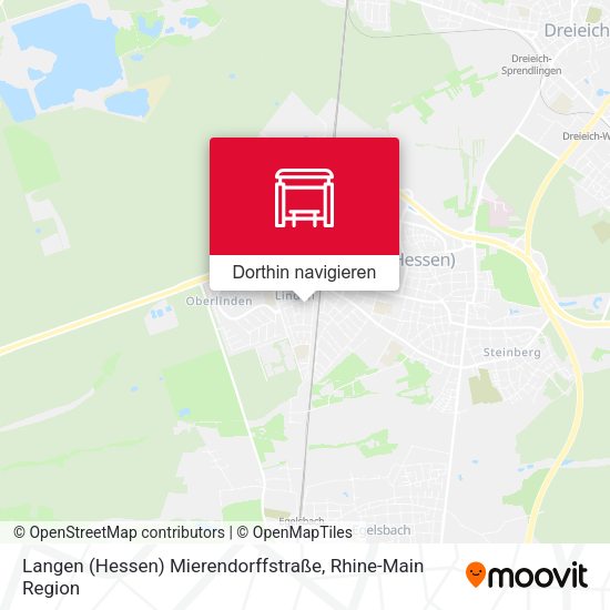 Langen (Hessen) Mierendorffstraße Karte