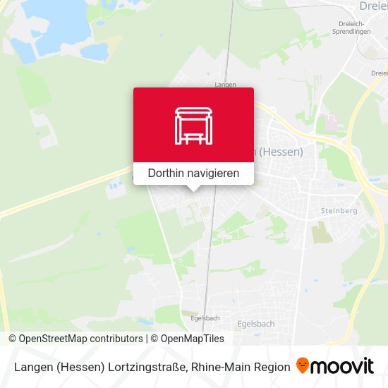 Langen (Hessen) Lortzingstraße Karte