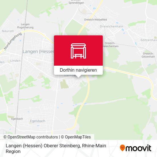Langen (Hessen) Oberer Steinberg Karte