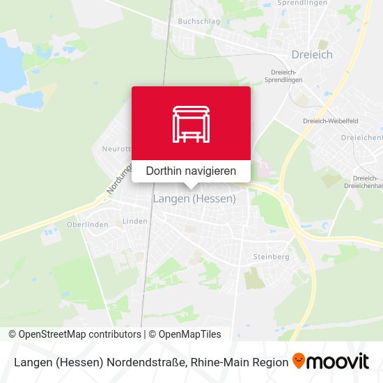 Langen (Hessen) Nordendstraße Karte