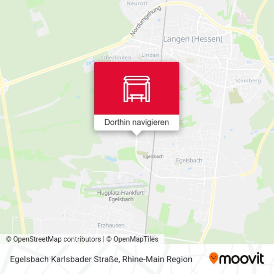 Egelsbach Karlsbader Straße Karte
