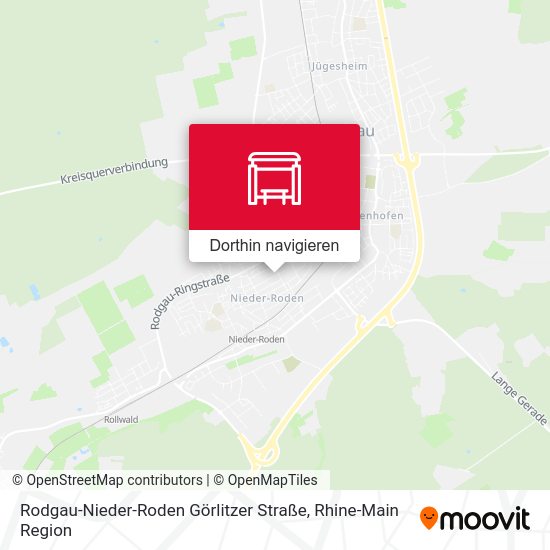 Rodgau-Nieder-Roden Görlitzer Straße Karte