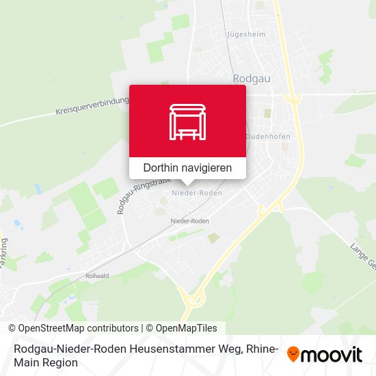 Rodgau-Nieder-Roden Heusenstammer Weg Karte