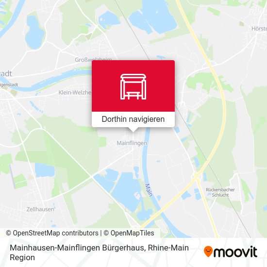 Mainhausen-Mainflingen Bürgerhaus Karte