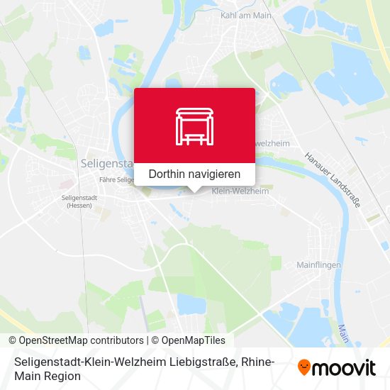 Seligenstadt-Klein-Welzheim Liebigstraße Karte